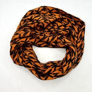 Michael Michael Kors Orange & Black Monogram Infinity Scarf